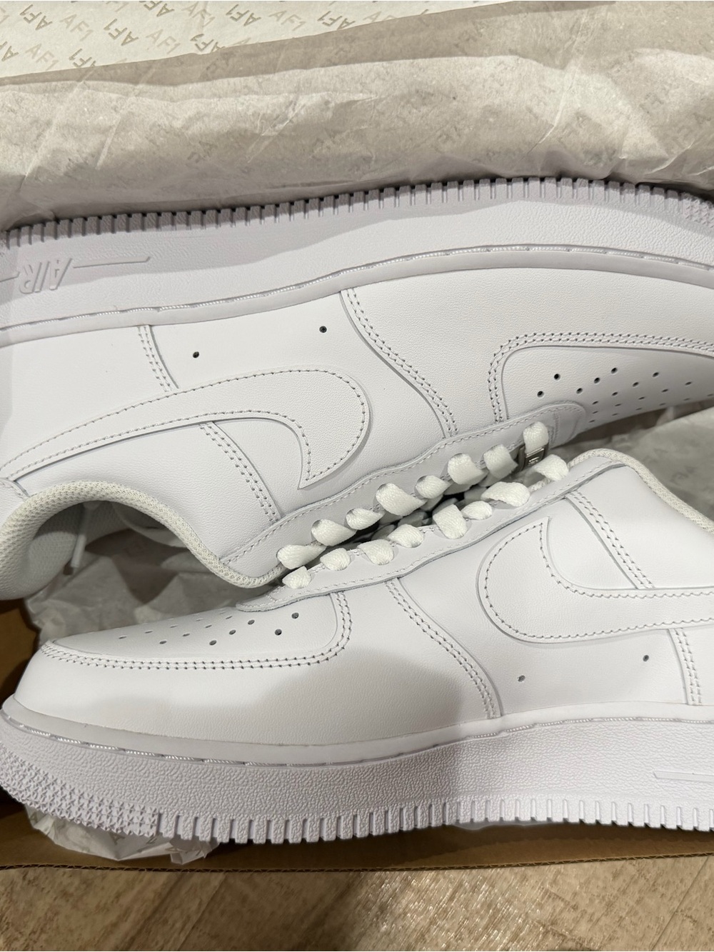 Nike White Low-Top Leather Sneakers